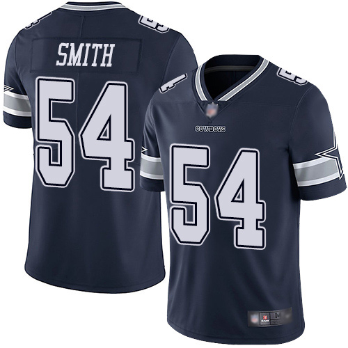 Men Dallas Cowboys Limited Navy Blue Jaylon Smith Home #54 Vapor Untouchable NFL Jersey->dallas cowboys->NFL Jersey